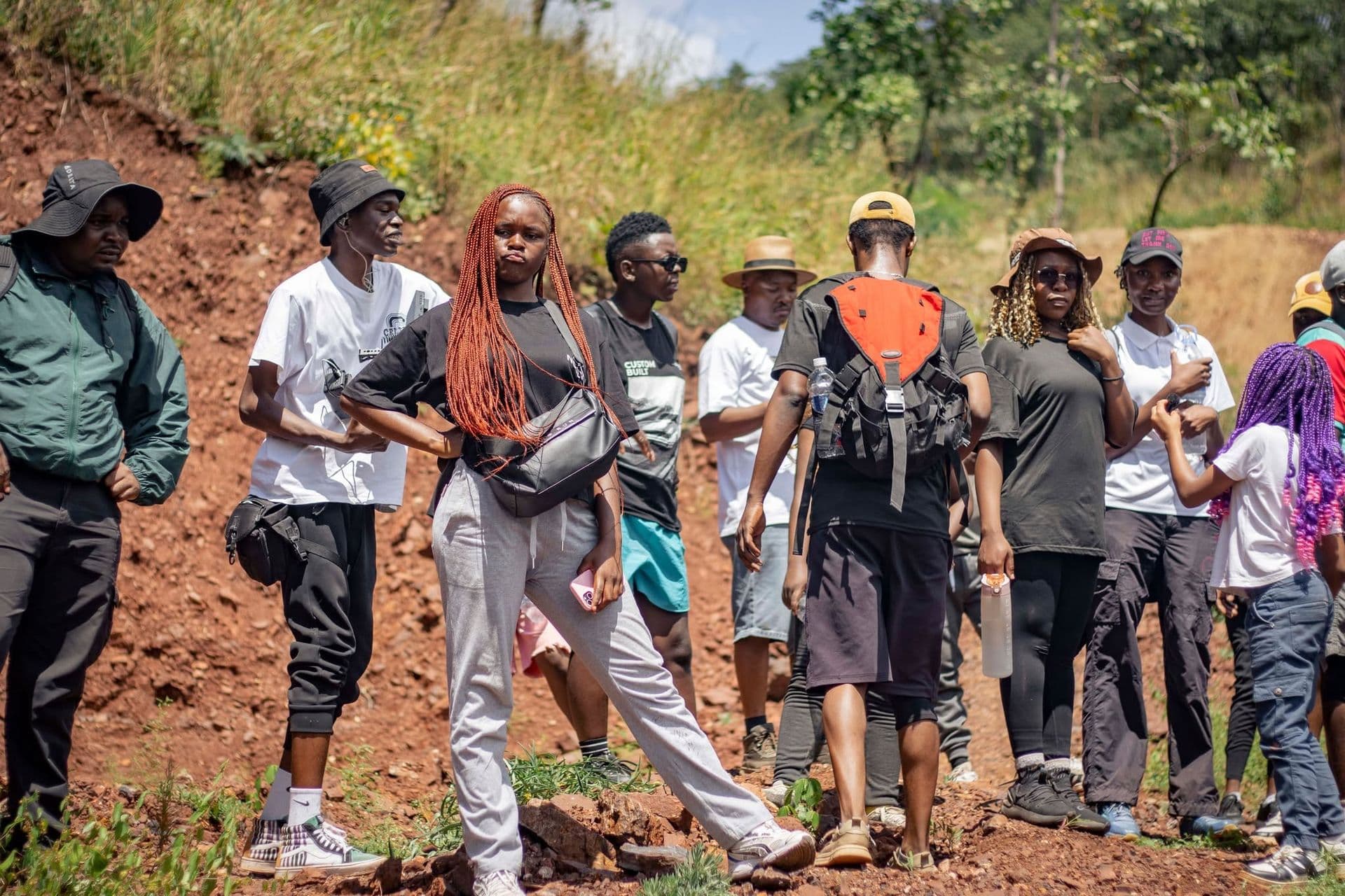 A Bushwalk group on the trail